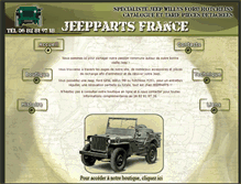 Tablet Screenshot of jeepparts.fr